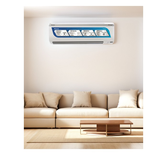 Daikin 2024 Model 1.5 Ton 3 Star Split Inverter AC - White - Image 2