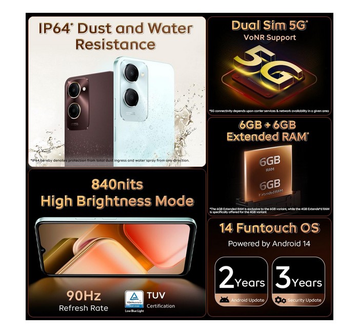 IQOO Z9 Lite 5G (Aqua Flow, 128 GB)  (6 GB RAM) - Image 3