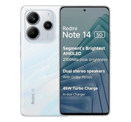 REDMI Note 14 5G (Mystique White, 128 GB)(6 GB RAM)