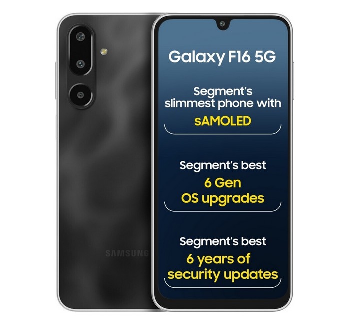 Samsung Galaxy F16 5G (Bling Black, 128 GB)(6 GB RAM)