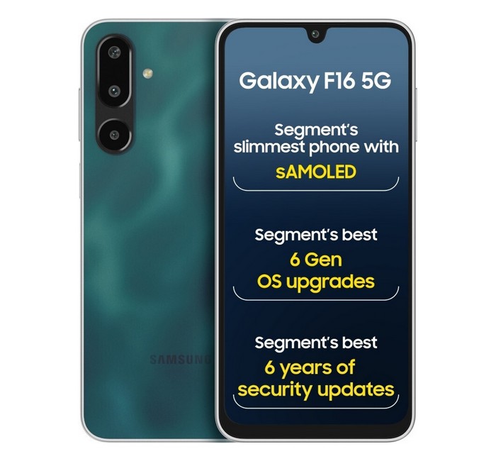 Samsung Galaxy F16 5G (Glam Green, 128 GB)(4 GB RAM)