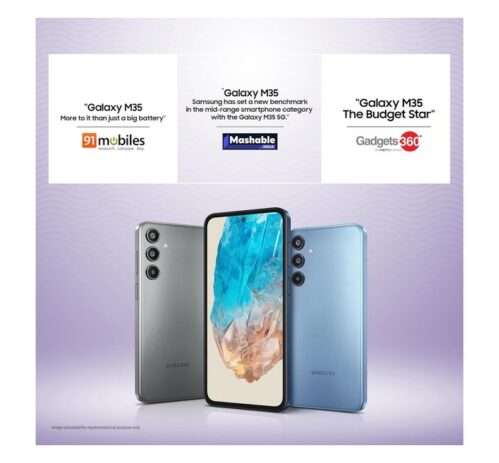 Samsung Galaxy M35 5G (Thunder Grey, 128 GB)(6 GB RAM) - Image 3