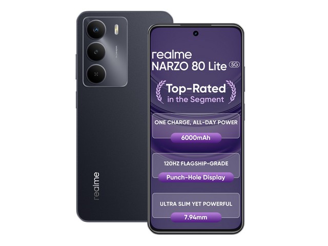 Realme Narzo 80 Lite 5G (Onyx Black, 128 GB)(6 GB RAM)