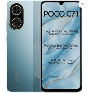 POCO C71 (Cool Blue, 128 GB) (6 GB RAM)