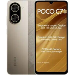 POCO C71 (Desert Gold, 128 GB)(6 GB RAM)