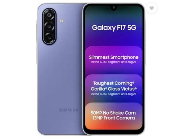 Samsung Galaxy F17 5G (Violet Pop, 128 GB) (4 GB RAM)
