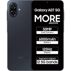 Samsung Galaxy A07 LTE (Black, 64 GB)(4 GB RAM)