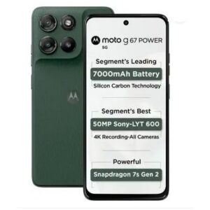 MOTOROLA G67 power 5G (Pantone Cilantro, 128 GB)(8 GB RAM)
