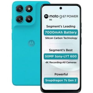 MOTOROLA G67 power 5G (Pantone Curacao Blue, 128 GB)(8 GB RAM)