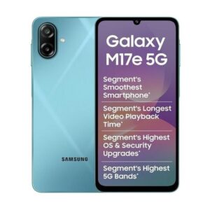 Samsung Galaxy M17e 5G (Blitz Blue, 6GB RAM, 128GB Storage)